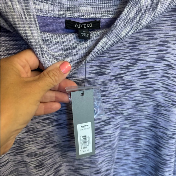 Apt. 9 Women's Lavender Long Sleeve Top NWT - Picture 4 of 8